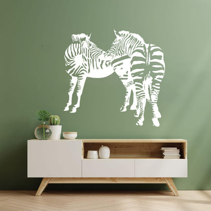 Mural And Wall Vinyl Decal Zebras African Animals Kids Easy Installation