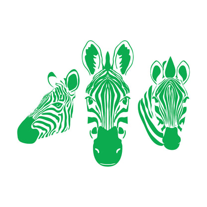 Wall Stickers Paster Paper Zebras Head African Animals Zoo Art Mural Painting