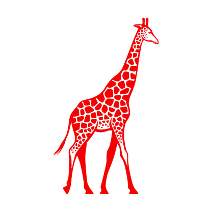 Wall Vinyl Sticker Decor Zoo Giraffe African Animals Children'S Kids Multiple Size Options