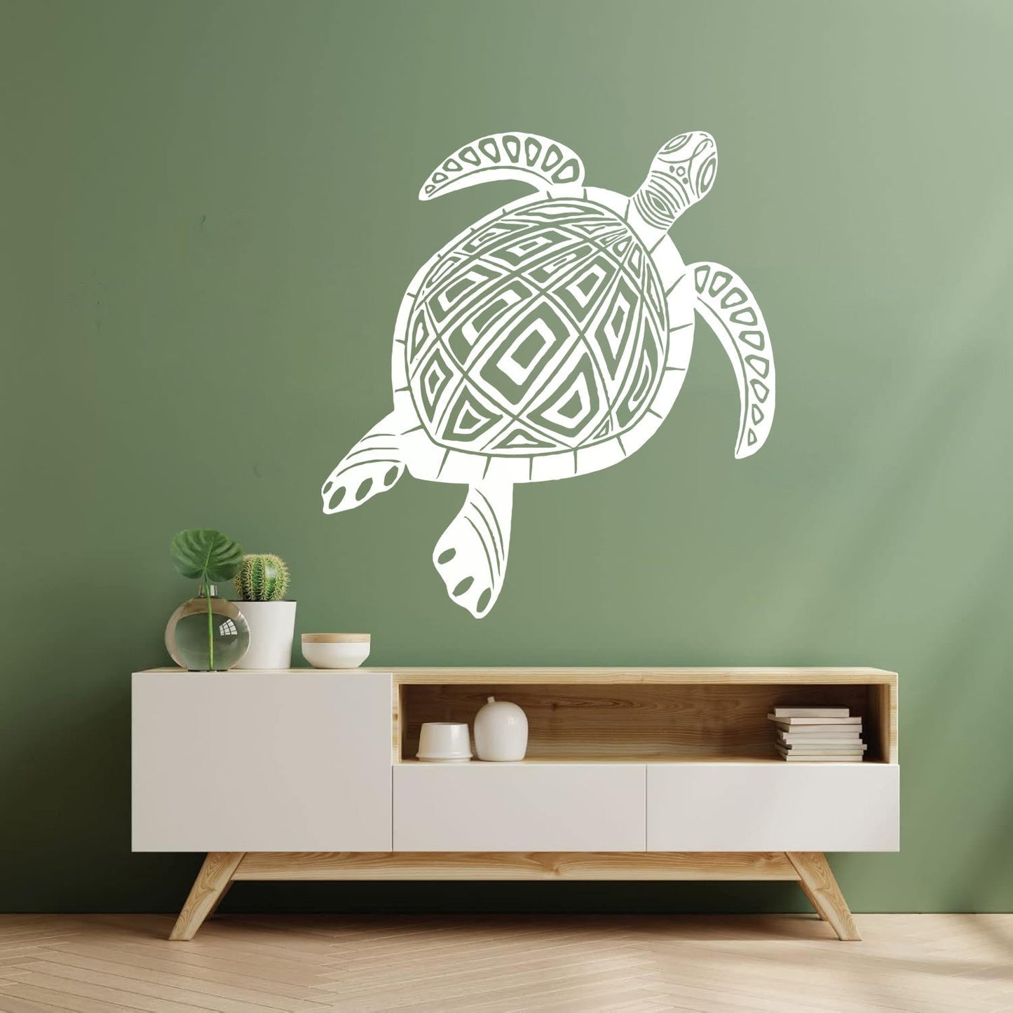 Wall Decals Paster Paper Animal Turtle Tortoise Ornament Tribal Multiple Size Options