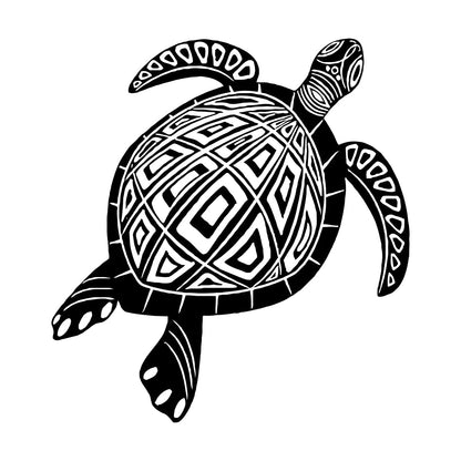 Wall Decals Paster Paper Animal Turtle Tortoise Ornament Tribal Multiple Size Options