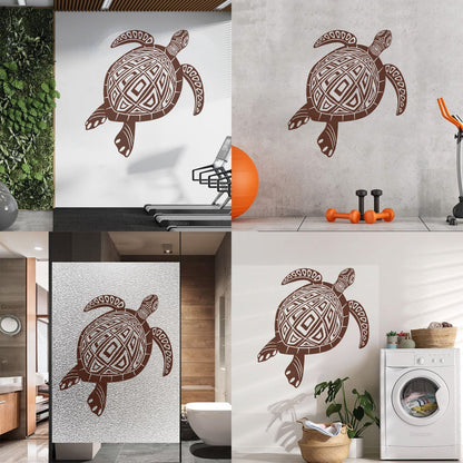 Wall Decals Paster Paper Animal Turtle Tortoise Ornament Tribal Multiple Size Options