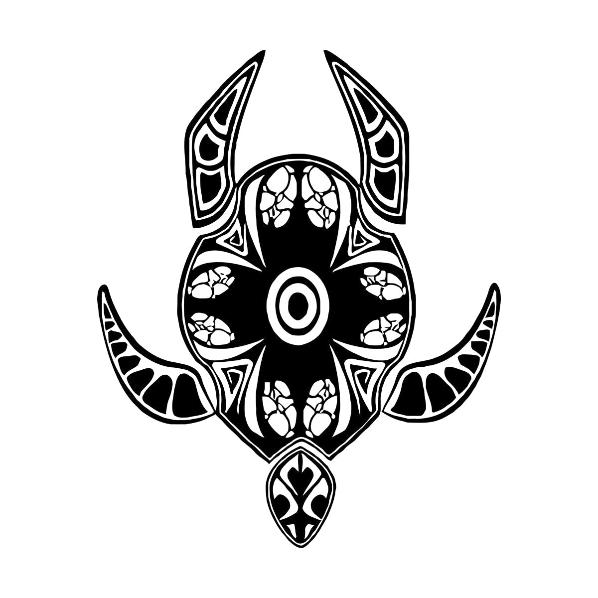 Vinyl Wall Stickers Animal Turtle Tortoise Tribal Waterproof