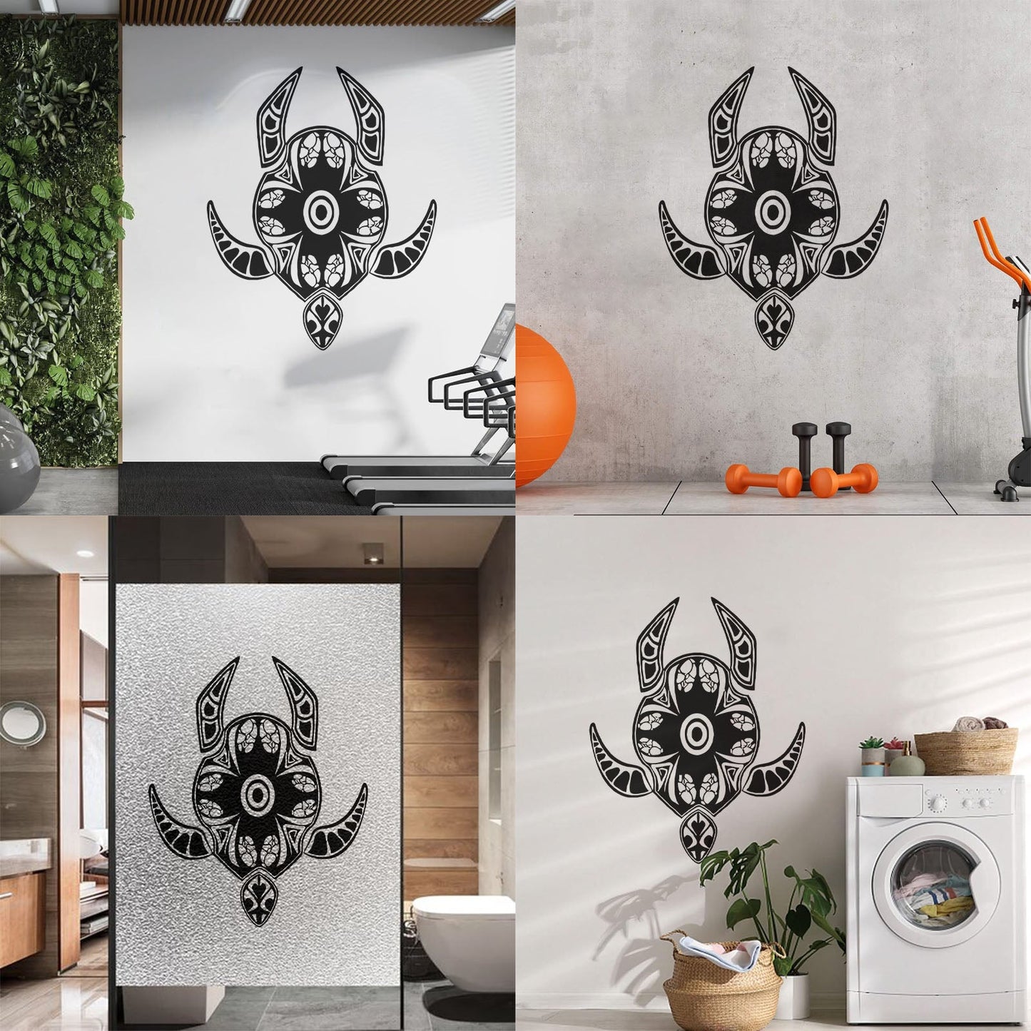 Vinyl Wall Stickers Animal Turtle Tortoise Tribal Waterproof