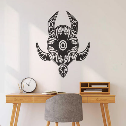 Vinyl Wall Stickers Animal Turtle Tortoise Tribal Waterproof