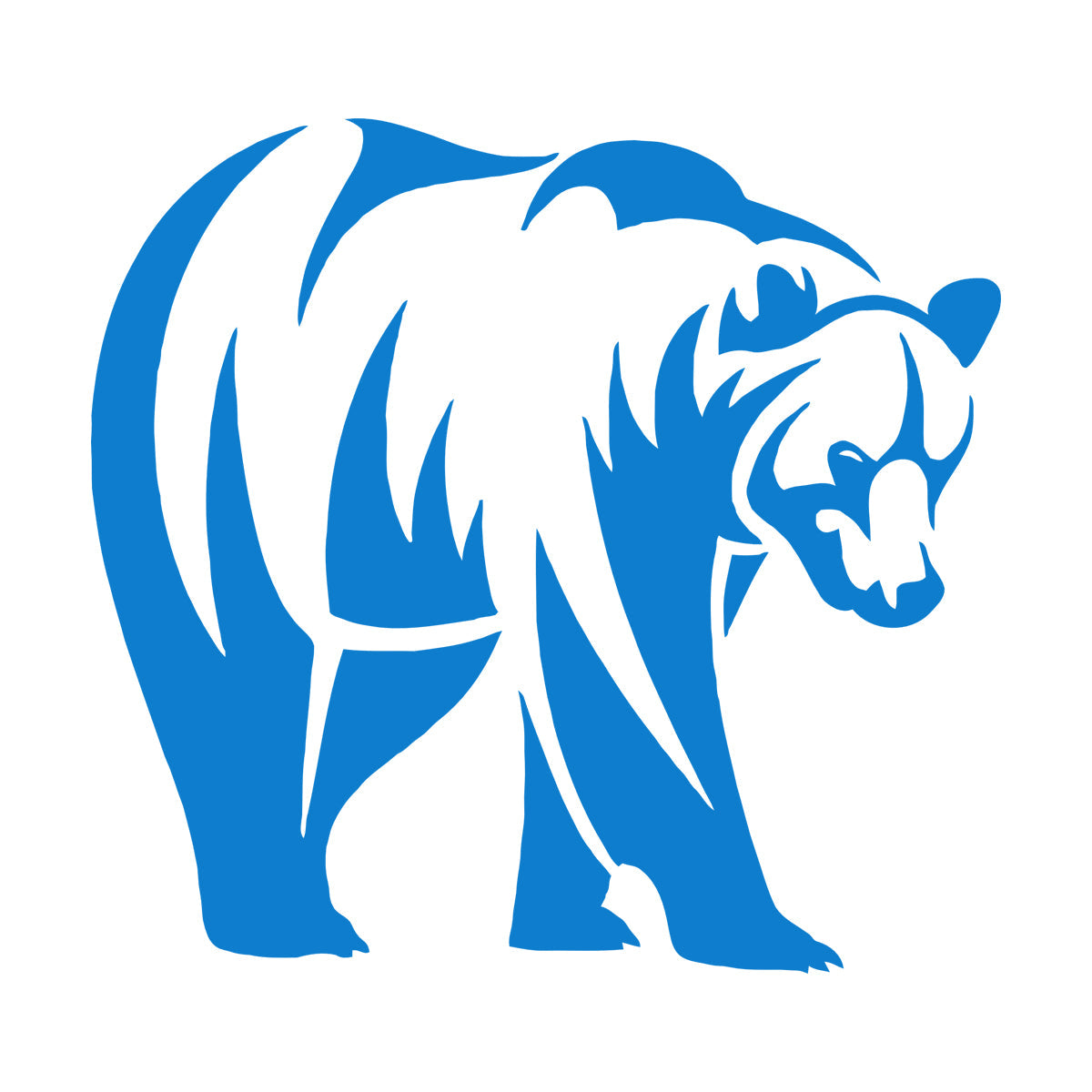 Engraving Decals Brown Bear Animal Predator Taiga Forest Strong Waterproof