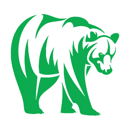 Engraving Decals Brown Bear Animal Predator Taiga Forest Strong Waterproof