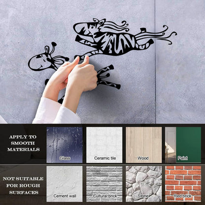 Couple Giraffes Animals Funny Children Fine Carving Decals Can Modify And Add Information