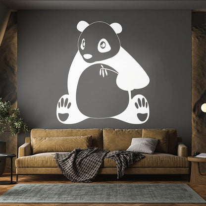 Engraving Stickers Cute Panda Animal S Wall Beautification
