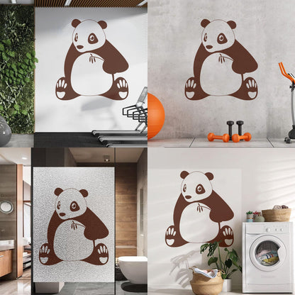 Engraving Stickers Cute Panda Animal S Wall Beautification