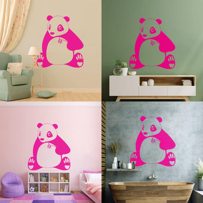 Engraving Stickers Cute Panda Animal S Wall Beautification