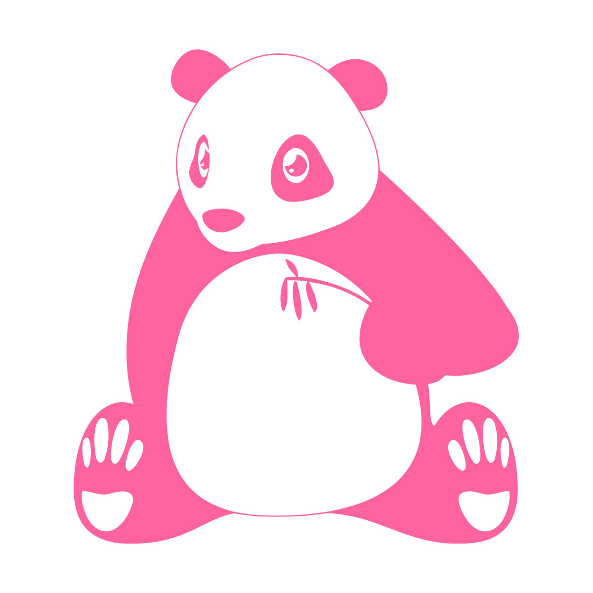 Engraving Stickers Cute Panda Animal S Wall Beautification