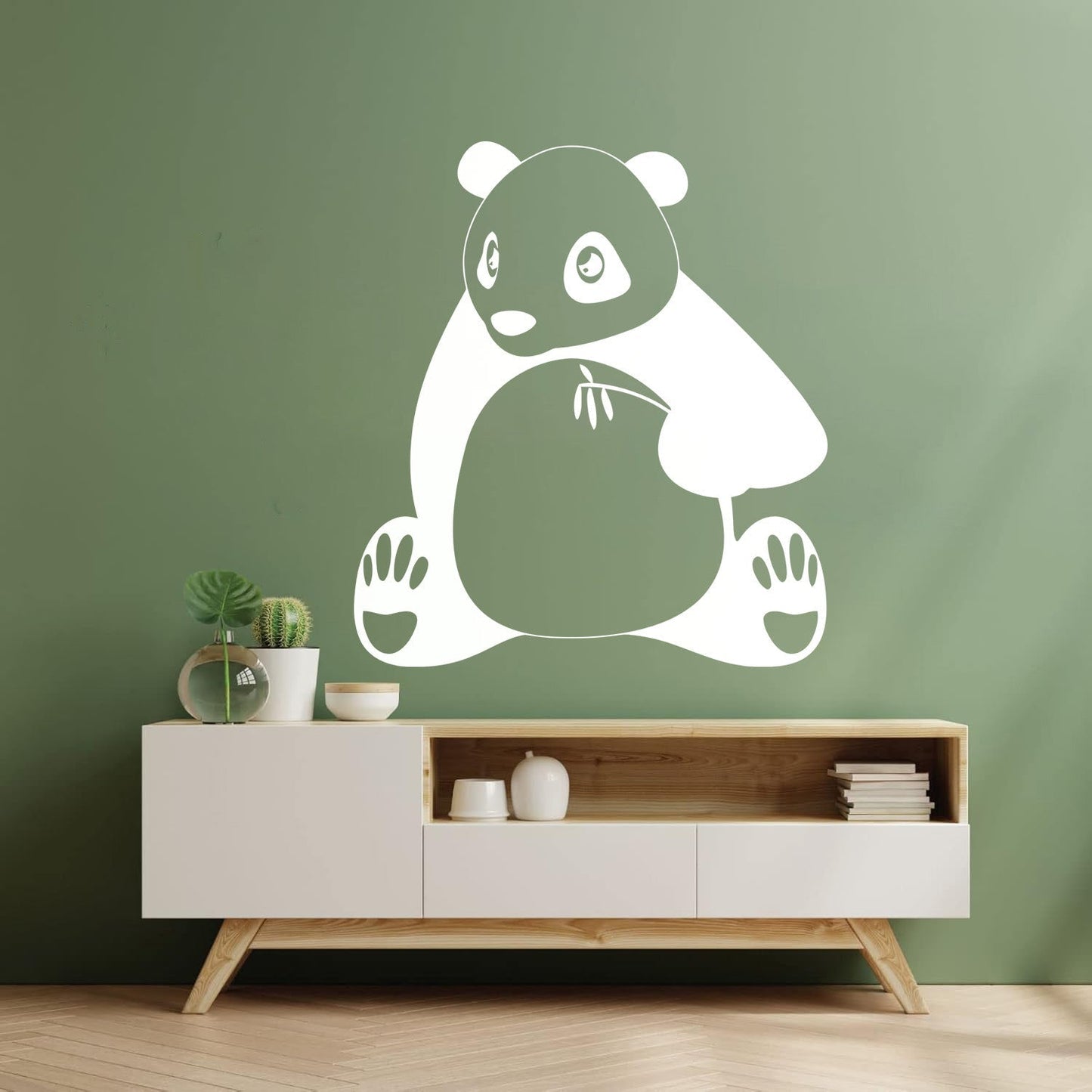 Engraving Stickers Cute Panda Animal S Wall Beautification