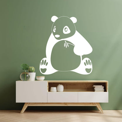 Engraving Stickers Cute Panda Animal S Wall Beautification