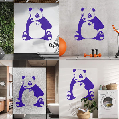 Engraving Stickers Cute Panda Animal S Wall Beautification