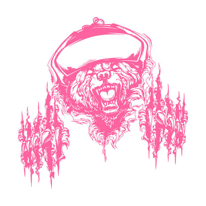 Fierce Grizzly Bear Animal Power Of Rage Claws Grin Engraving Stickers Multiple Size Options