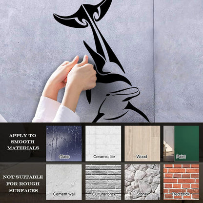 Lettering Decals Fish Animal Dolphin Ocean Sea Waterproof