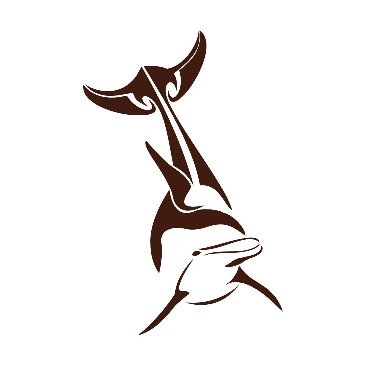 Lettering Decals Fish Animal Dolphin Ocean Sea Waterproof