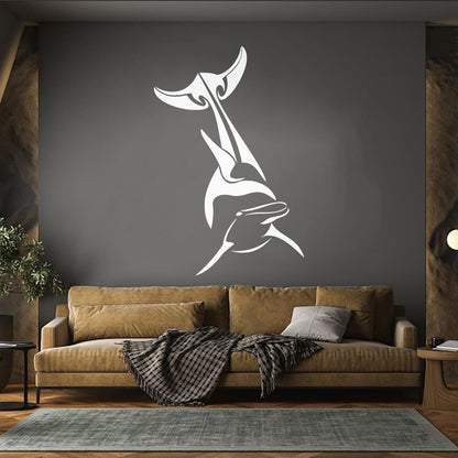 Lettering Decals Fish Animal Dolphin Ocean Sea Waterproof