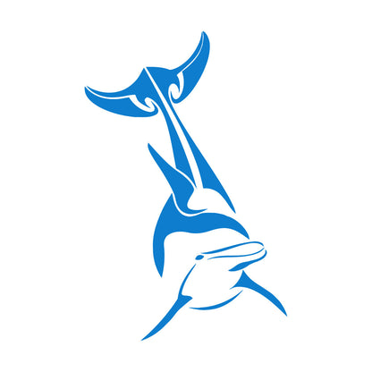 Lettering Decals Fish Animal Dolphin Ocean Sea Waterproof