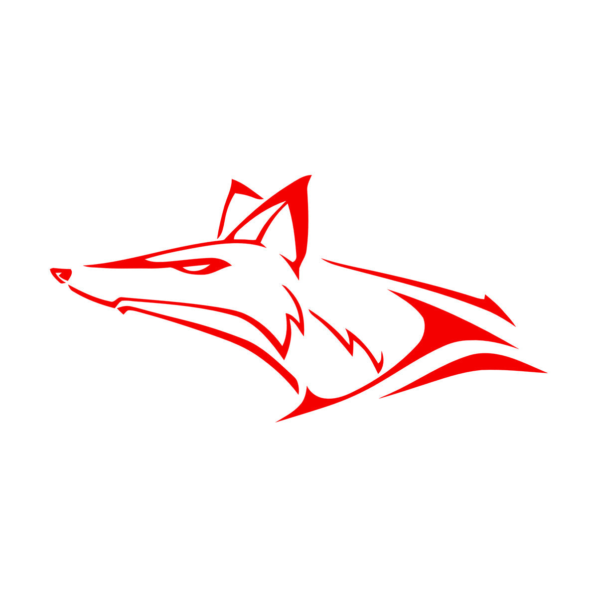 Fox Wolf Head Animal Wall Vinyl Sticker Decor Tattoo Culture