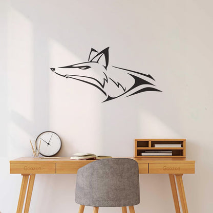 Fox Wolf Head Animal Wall Vinyl Sticker Decor Tattoo Culture