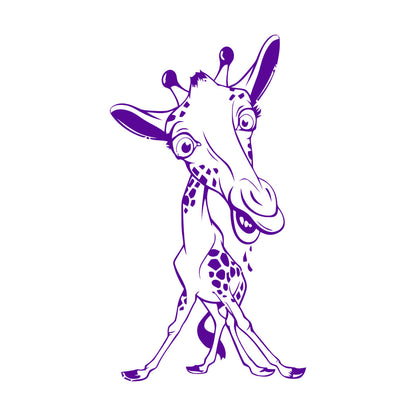 Engraving Stickers Funny Giraffe Animal Cute Children'S Equipped With Transfer Film Kit