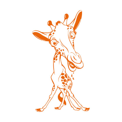 Engraving Stickers Funny Giraffe Animal Cute Children'S Equipped With Transfer Film Kit