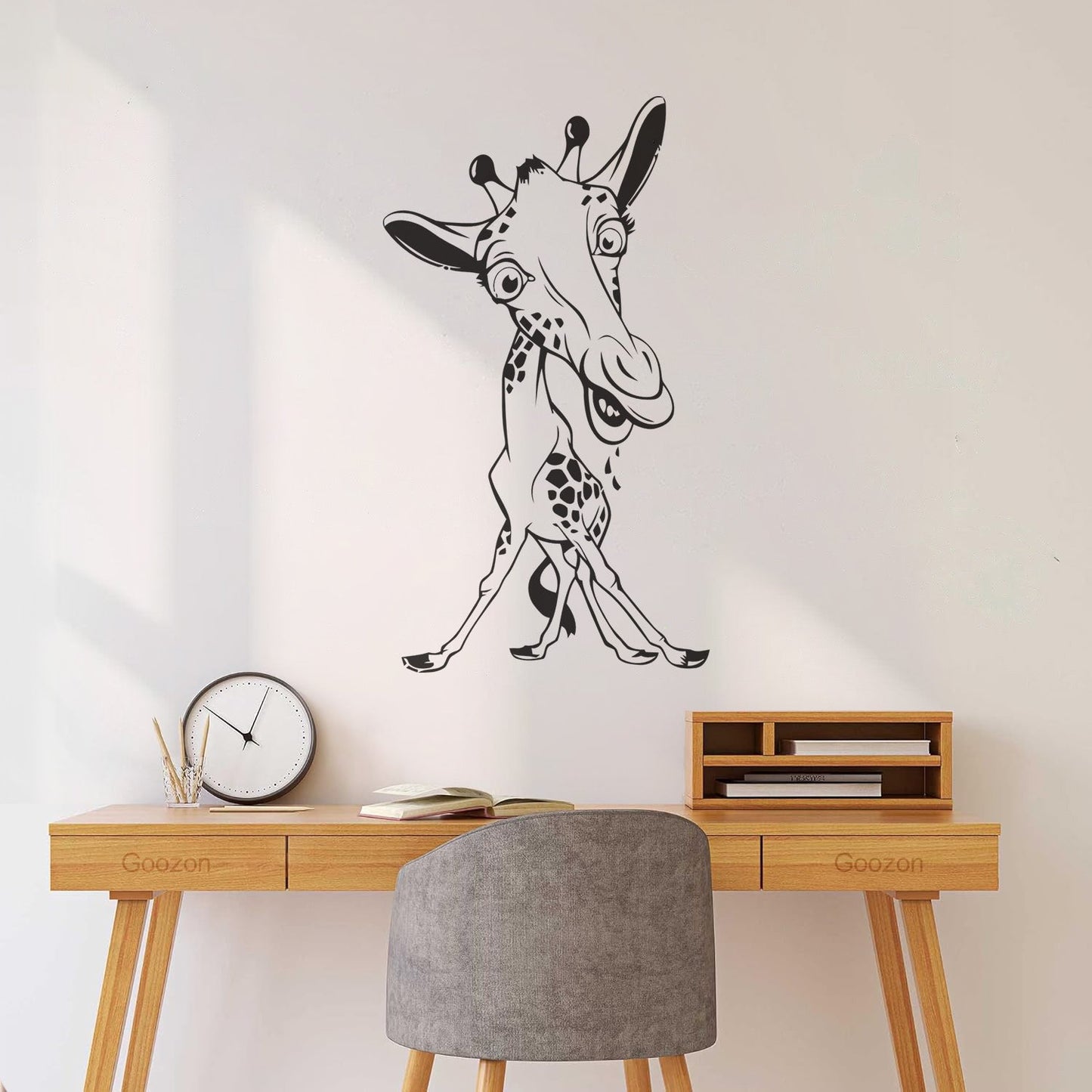 Engraving Stickers Funny Giraffe Animal Cute Children'S Equipped With Transfer Film Kit