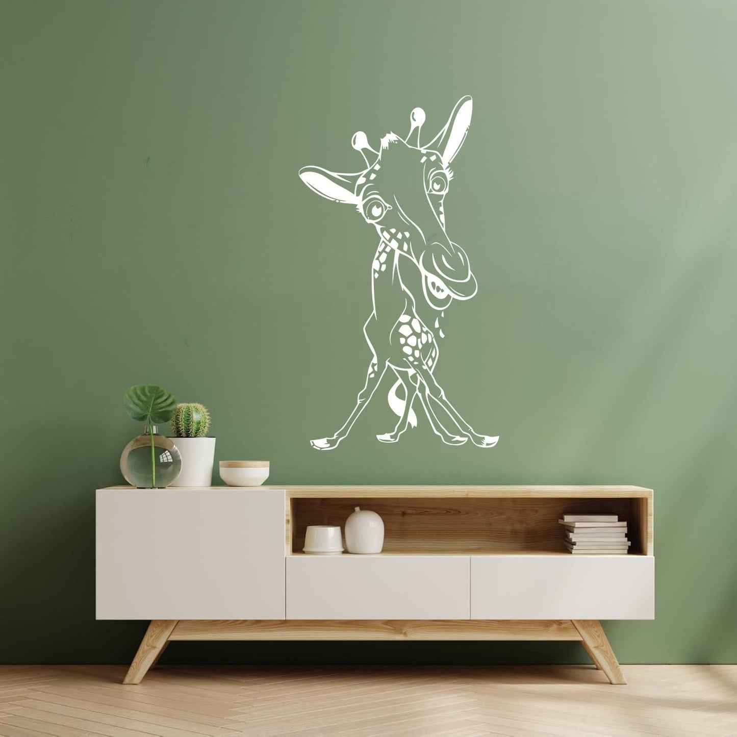 Engraving Stickers Funny Giraffe Animal Cute Children'S Equipped With Transfer Film Kit