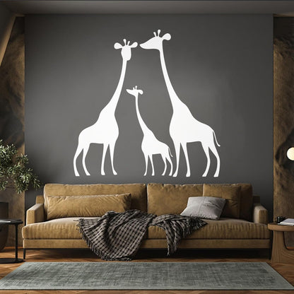 Wall Decals Pvc Giraffe Family Animals Africa Kids Art Mural Painting