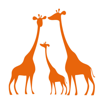 Wall Decals Pvc Giraffe Family Animals Africa Kids Art Mural Painting