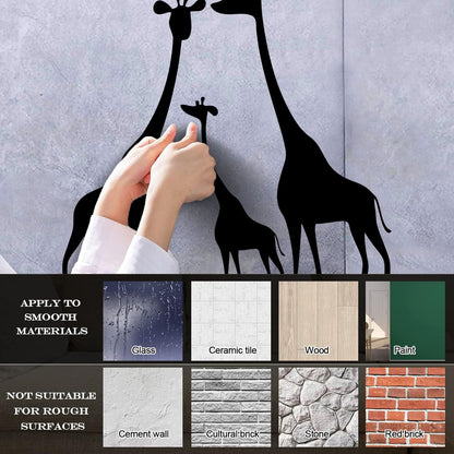 Wall Decals Pvc Giraffe Family Animals Africa Kids Art Mural Painting