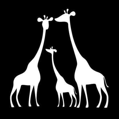 Wall Decals Pvc Giraffe Family Animals Africa Kids Art Mural Painting