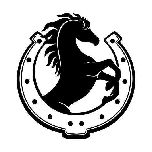 Wall Stickers Paster Paper Horse Horseshoe Animal Pony Mane Car Body Decoration