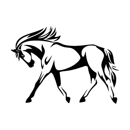 Wall Vinyl Sticker Decor Horse Mane Mare Beautiful Hooves Tail Animal Window Decals