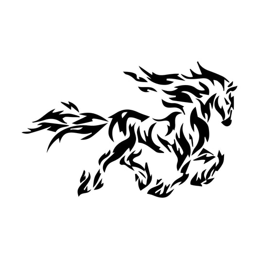 Wall Stickers Horse Silhouette Ornament Animal Mane Store Decoration