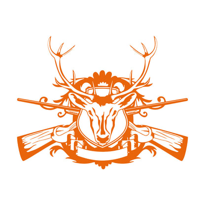 Vinyl Art Sticker Hunter Hunting Animals Deer Forest Hobbies Removable Without Leaving Glue