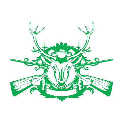 Vinyl Art Sticker Hunter Hunting Animals Deer Forest Hobbies Removable Without Leaving Glue