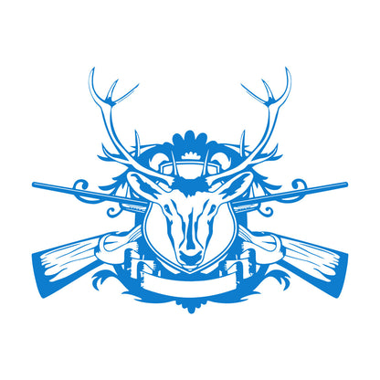 Vinyl Art Sticker Hunter Hunting Animals Deer Forest Hobbies Removable Without Leaving Glue