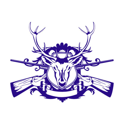Vinyl Art Sticker Hunter Hunting Animals Deer Forest Hobbies Removable Without Leaving Glue