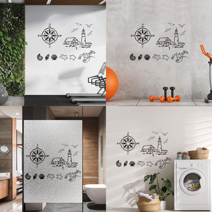 Wall Stickers Paster Paper Lighthouse Marine Animals Can Modify And Add Information