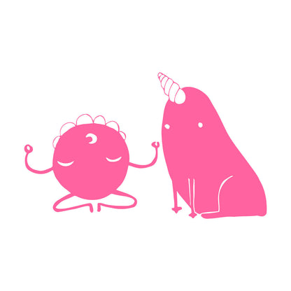 Wall Stickers Monsters Funny Unicorn Fantastic Animals Can Modify And Add Information