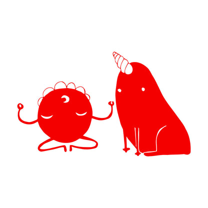 Wall Stickers Monsters Funny Unicorn Fantastic Animals Can Modify And Add Information