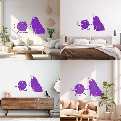 Wall Stickers Monsters Funny Unicorn Fantastic Animals Can Modify And Add Information