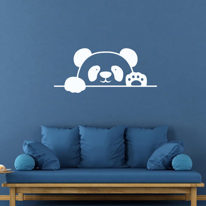 Lettering Decals Panda Bear Animal Cheerful Kids Window Decals