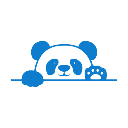 Lettering Decals Panda Bear Animal Cheerful Kids Window Decals