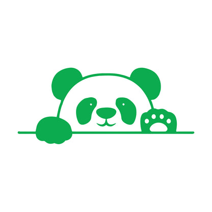 Lettering Decals Panda Bear Animal Cheerful Kids Window Decals