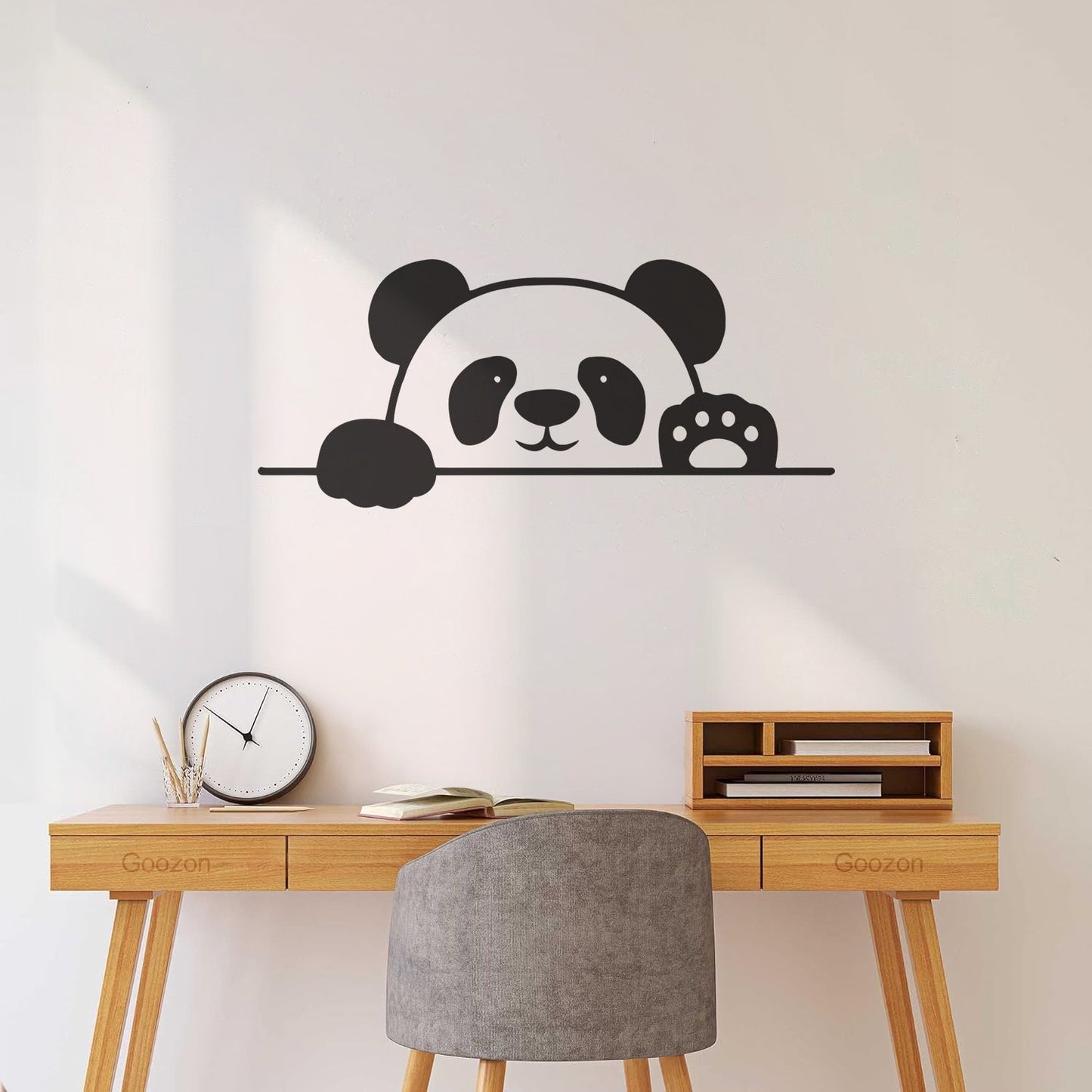 Lettering Decals Panda Bear Animal Cheerful Kids Window Decals