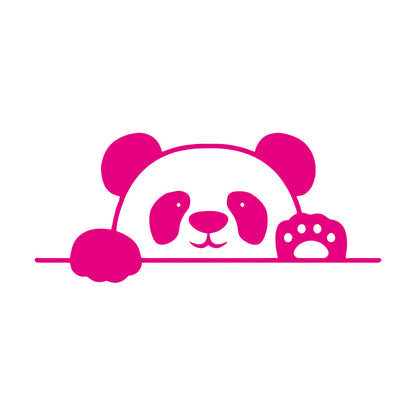 Lettering Decals Panda Bear Animal Cheerful Kids Window Decals